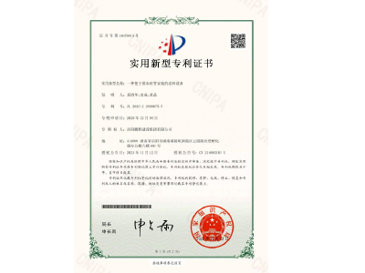 一種便于排水砼管安裝的送料設(shè)備-實用新型專利證書(易清華、袁成、黃晶)